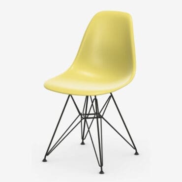 Vitra - Sedia Eames DSR base nera scocca citron RE