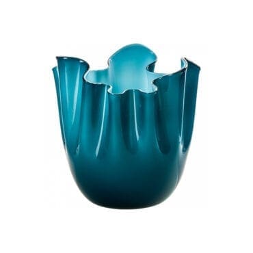 Venini - Vaso Fazzoletto orizzonte/acquamare