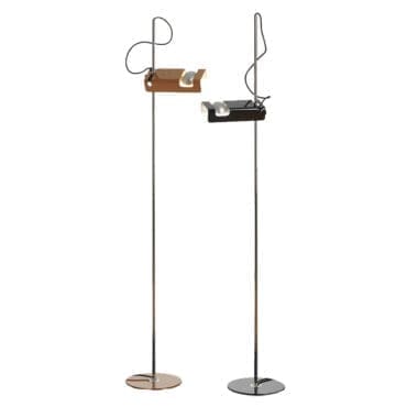 Oluce Lampada da terra Spider 3319 giallo mustard e nero lucido Longho Design Palermo