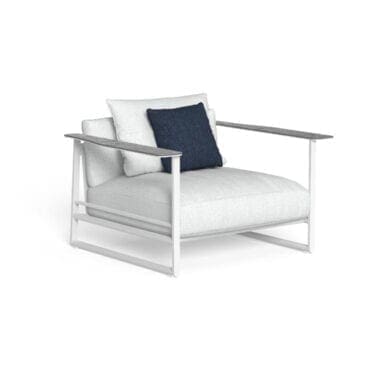 Talenti - Poltrona Living Riviera white silver