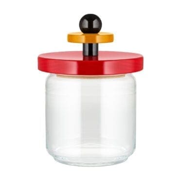 Alessi - Barattolo ES16/75 cl75 rosso giallo nero