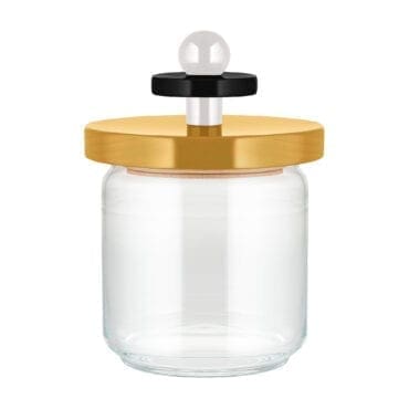 Alessi - Barattolo ES16/75 cl175 giallo nero bianco