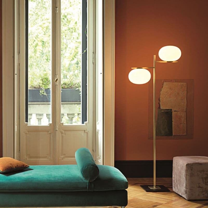Oluce Lampada da terra Alba 383 ottone 1 Longho Design Palermo