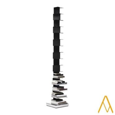 Opinion Ciatti - Libreria Ptolomeo nero Base inox