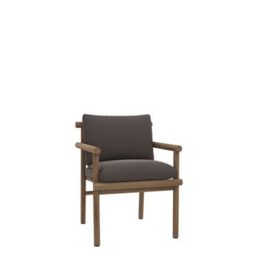 BeB Italia Sedia con braccioli Ayana outdoor teak rivestimento tessuto A Longho Design Palermo