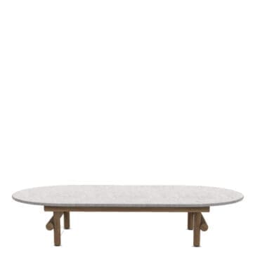 BeB Italia Tavolino Ayana outdoor teak top pietra serpentino Longho Design Palermo