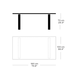 Fritz Hansen tavolo Essay longho palermo_dimensioni