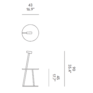 Horm tavolino Albino torcia longho palermo_dimensioni