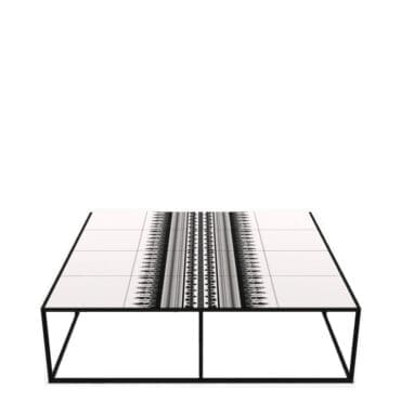 BeB Italia Tavolino outdoor Canasta 121x121 verniciato nero Longho Design Palermo
