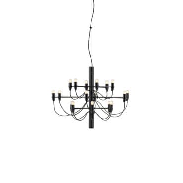 Flos - Lampada a sospensione 2097/18 Frosted Bulbs nero opaco