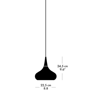 Fritz Hansen lampada Orient longho palermo_dimensioni
