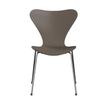 Fritz Hansen - Sedia Series 7 base cromo scocca Deep Clay Ash