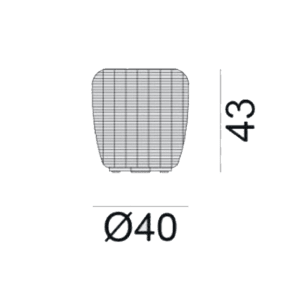 Gervasoni – Pouf Panda 13 longho palermo