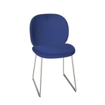 Kristalia – Sedia Dua base slitta acciaio verniciato tessuto cat.A