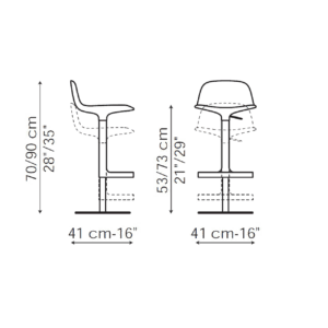 Bonaldo – Sgabello Bonnie longho palermo