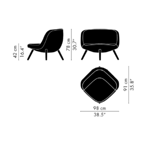 Fritz Hansen – Poltrona VIA57 longho palermo