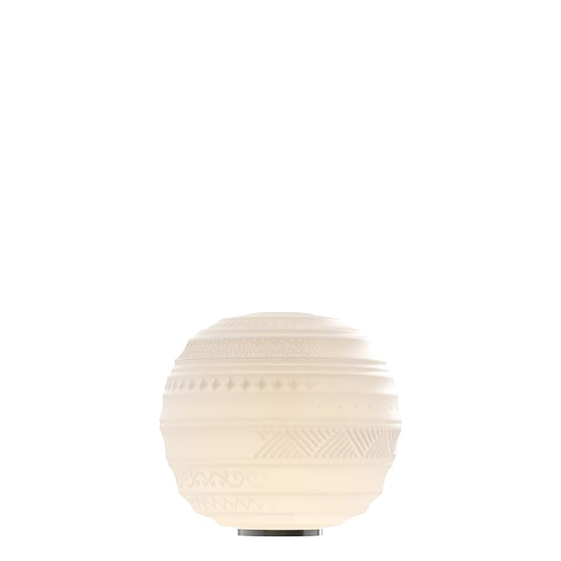 Karman Lampada da tavolo Braille d25 vetro bianco satinato longho design palermo Karman Lampada da tavolo Braille d25 vetro bianco satinato longho design palermo