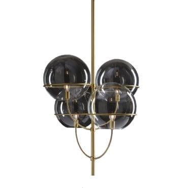 Oluce - Lampada a sospensione Lyndon oro satinato