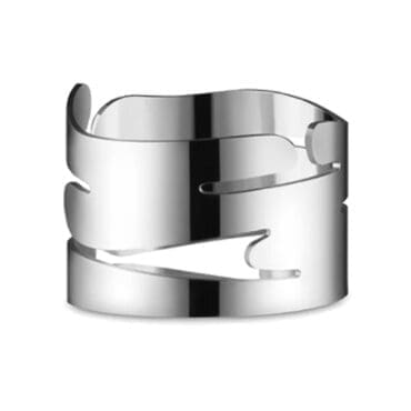 Alessi - Portatovaglioli Barkring acciaio set da 2