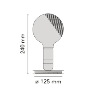 Flos Lampada da tavolo Lampadina Arancione
