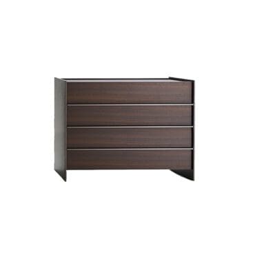 Molteni - Comò Casper Eucalipto Satinato Peltro Eco Skin Visone