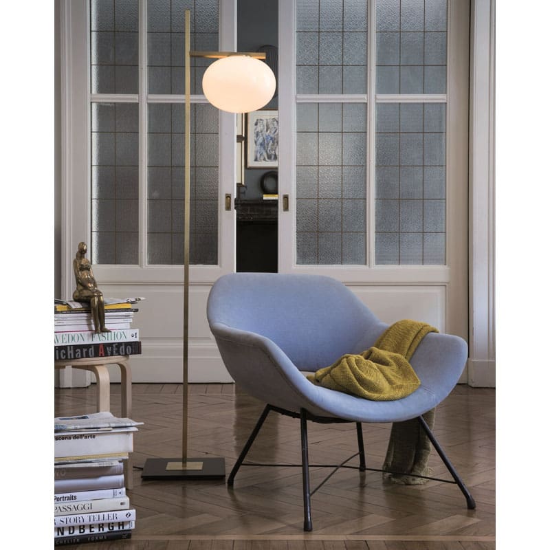 Oluce Lampada da terra Alba 382 ottone Longho Design Palermo