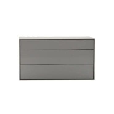 B&B Italia - Cassettiera Dado L121 3 cassetti satinato