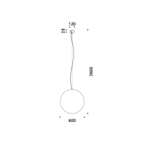 Davide Groppi Lampada a sospensione Moon 60 Longho Design Palermo