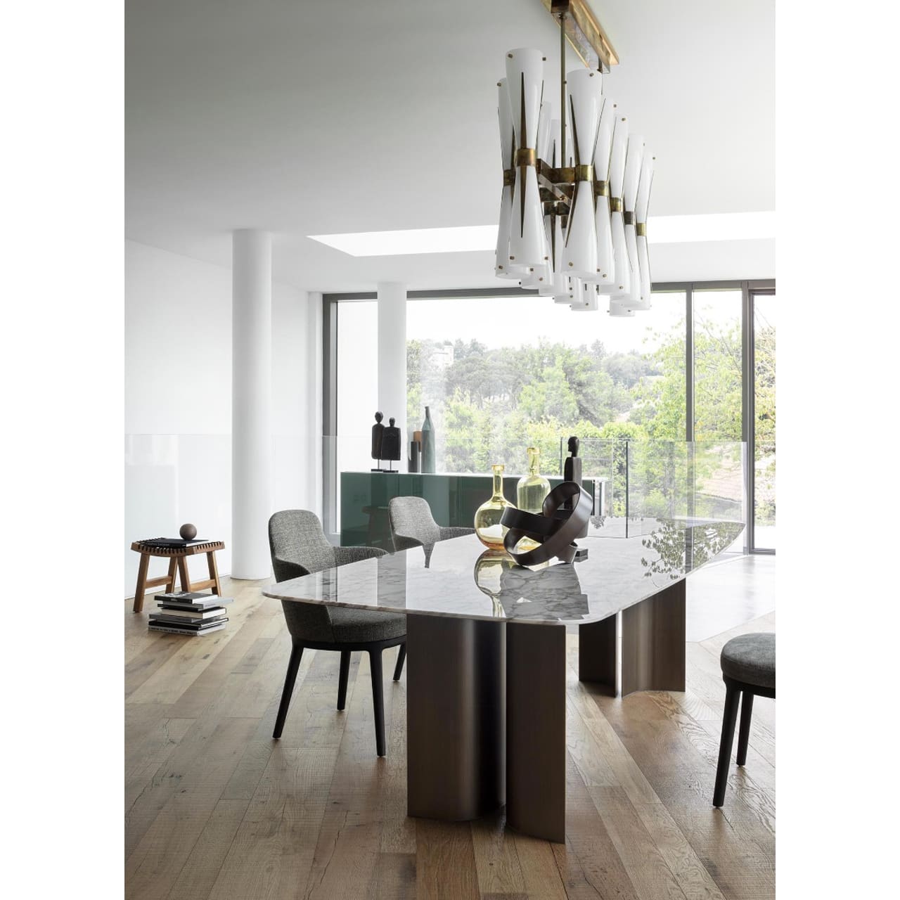 MichaelNoll Ciotola Decorativa Nave In Alluminio – Argento, Fatto A Mano, 80 Cm, XXL