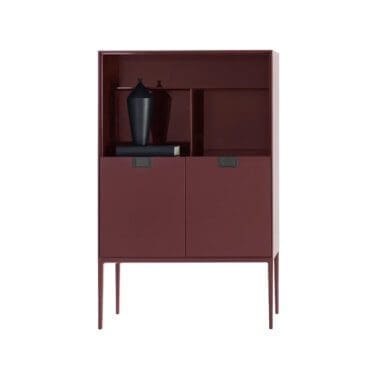 Maxalto - Contenitore Alcor 2 ante battente e vano giorno gomma lacca