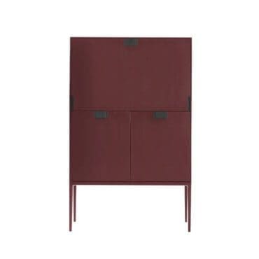 Maxalto - Contenitore Alcor 2 ante battente e 1 anta a ribalta rosso