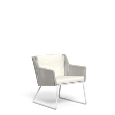 Talenti Poltrona Lounge Rope Coral white warm white Longho Design Palermo