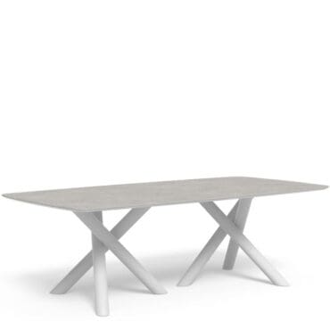 Talenti Tavolo da pranzo Coral 240x120 white beige Longho Design Palermo