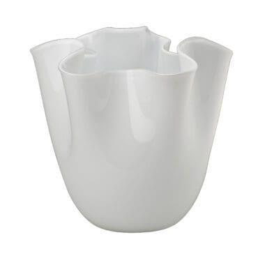 Venini - Vaso Fazzoletto lattimo