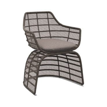 B&B Italia – Sedia con braccioli Crinoline tessuto cat.A