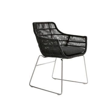 B&B Italia – Sedia slitta con braccioli Crinoline tessuto cat.A