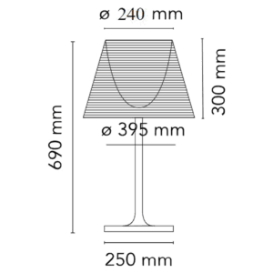 Flos - Lampada da tavolo Ktribe T2 longho design palermo