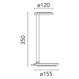 Flos Lampada da tavolo Oblique longho design palermo