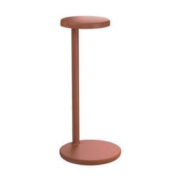 Flos - Lampada da tavolo Oblique Qi Ruggine Opaco 2700K