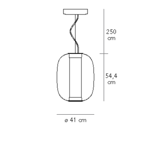 Fontana Arte Sospensione Meridiano grande longho design palermo dimensioni