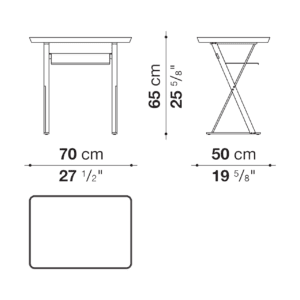 Maxalto Tavolino con vassoio rettangolare Pathos '13 longho design palermo dimensioni