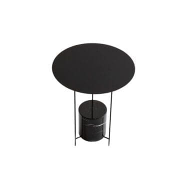 Molteni - Tavolino Panna Cotta nero marquina H50