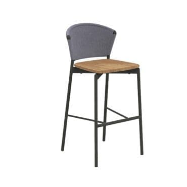 Roda - Sgabello Piper 050 seduta teak schienale Batyline