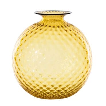 Venini - Vaso Balloton Large Ambra filo orizzonte