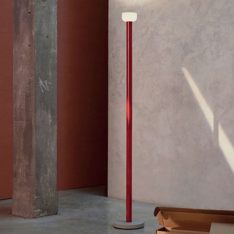 Flos Lampada da terra Bellhop Floor bianco rosso mattone 2 Longho Design Palermo