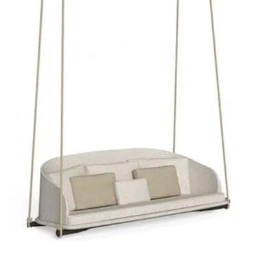 Talenti – Altalena Cleosoft  Wood 2 Posti white brown