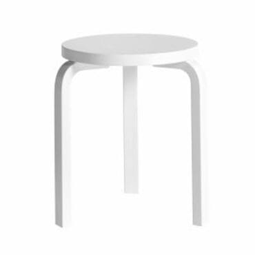 Artek - Sgabello 60 Betulla laccato bianco