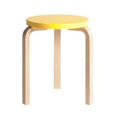 Artek - Sgabello 60 Betulla laccato giallo