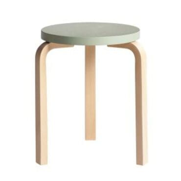 Artek - Sgabello 60 Betulla laccato verde