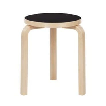 Artek - Sgabello 60 linoleum nero